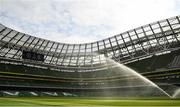 3 August 2021; A general view inside the stadium before the UEFA Europa Conference League third qualifying round first leg match between Bohemians and PAOK at Aviva Stadium in Dublin. Photo by Harry Murphy/Sportsfile