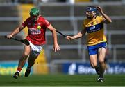 23 July 2021; Robbie O'Flynn of Cork in action against David McInerney of Clare during the GAA Hurling All-Ireland Senior Championship Round 2 match between Clare and Cork at LIT Gaelic Grounds in Limerick. Photo by Piaras Ó Mídheach/Sportsfile