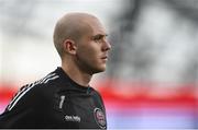 3 August 2021; Georgie Kelly of Bohemians before the UEFA Europa Conference League third qualifying round first leg match between Bohemians and PAOK at Aviva Stadium in Dublin. Photo by Ben McShane/Sportsfile