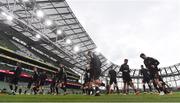 3 August 2021; Bohemians players warm up before the UEFA Europa Conference League third qualifying round first leg match between Bohemians and PAOK at Aviva Stadium in Dublin. Photo by Ben McShane/Sportsfile