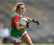 2 August 2021; Niamh Kelly of Mayo during the TG4 All-Ireland Senior Ladies Football Championship Quarter-Final match between Mayo and Galway at Elverys MacHale Park in Castlebar, Co Mayo. Photo by Piaras Ó Mídheach/Sportsfile