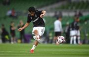 3 August 2021; Shinji Kagawa of PAOK before the UEFA Europa Conference League third qualifying round first leg match between Bohemians and PAOK at Aviva Stadium in Dublin. Photo by Ben McShane/Sportsfile