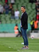 3 August 2021; PAOK manager Razvan Lucescu during the UEFA Europa Conference League third qualifying round first leg match between Bohemians and PAOK at Aviva Stadium in Dublin. Photo by Harry Murphy/Sportsfile