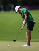4 August 2021; Leona Maguire of Ireland makes a putt on the 11th green during round one of the women's individual stroke play at the Kasumigaseki Country Club during the 2020 Tokyo Summer Olympic Games in Kawagoe, Saitama, Japan. Photo by Brendan Moran/Sportsfile