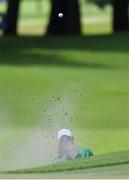 4 August 2021; Leona Maguire of Ireland watches her chip shot out of a bunker on to the 11th green during round one of the women's individual stroke play at the Kasumigaseki Country Club during the 2020 Tokyo Summer Olympic Games in Kawagoe, Saitama, Japan. Photo by Brendan Moran/Sportsfile