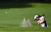 4 August 2021; Danielle Kang of United States plays out of a bunker on the 15th fairway during round one of the women's individual stroke play at the Kasumigaseki Country Club during the 2020 Tokyo Summer Olympic Games in Kawagoe, Saitama, Japan. Photo by Brendan Moran/Sportsfile