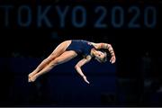 4 August 2021; Anne Tuxen of Norway in action during the preliminary round of the women's 10 metre platform at the Tokyo Aquatics Centre on day ten of the 2020 Tokyo Summer Olympic Games in Tokyo, Japan. Photo by Ramsey Cardy/Sportsfile