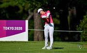 4 August 2021; Min Lee of Chinese Taipei drives off at the 18th tee box during round one of the women's individual stroke play at the Kasumigaseki Country Club during the 2020 Tokyo Summer Olympic Games in Kawagoe, Saitama, Japan. Photo by Brendan Moran/Sportsfile