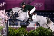 4 August 2021; Cian O'Connor of Ireland riding Kilkenny during the jumping individual final at the Equestrian Park during the 2020 Tokyo Summer Olympic Games in Tokyo, Japan. Photo by Stephen McCarthy/Sportsfile
