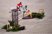 4 August 2021; Martin Fuchs of Switzerland riding Clooney 51 during the jumping individual final at the Equestrian Park during the 2020 Tokyo Summer Olympic Games in Tokyo, Japan. Photo by Stephen McCarthy/Sportsfile