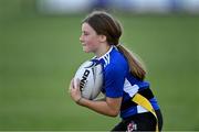 4 August 2021; Molly O'Donoghue, age 12, during the Bank of Ireland Leinster Rugby Summer Camp Tullamore RFC in Tullamore, Offaly. Photo by Piaras Ó Mídheach/Sportsfile