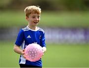4 August 2021; A participant during the Bank of Ireland Leinster Rugby Summer Camp Tullamore RFC in Tullamore, Offaly. Photo by Piaras Ó Mídheach/Sportsfile