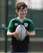 4 August 2021; A participant in action during the Bank of Ireland Leinster Rugby Summer Camp at Energia Park in Dublin. Photo by Matt Browne/Sportsfile