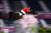 4 August 2021; Jerome Guery of Belgium riding Quel Homme De Hus during the jumping individual final at the Equestrian Park during the 2020 Tokyo Summer Olympic Games in Tokyo, Japan. Photo by Stephen McCarthy/Sportsfile