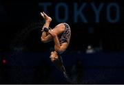 4 August 2021; Maha Gouda of Egypt in action during the preliminary round of the women's 10 metre platform at the Tokyo Aquatics Centre on day ten of the 2020 Tokyo Summer Olympic Games in Tokyo, Japan. Photo by Ramsey Cardy/Sportsfile