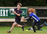 4 August 2021; Participants in action during the Bank of Ireland Leinster Rugby Summer Camp at Coolmine RFC in Dublin. Photo by Matt Browne/Sportsfile