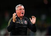 29 July 2021; Bohemians manager Keith Long during the UEFA Europa Conference League second qualifying round second leg match between Bohemains and F91 Dudelange at Aviva Stadium in Dublin. Photo by Eóin Noonan/Sportsfile