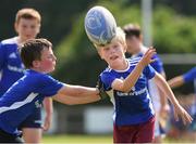 4 August 2021; Luke Costello, age 11, in action during the Bank of Ireland Leinster Rugby Summer Camp at Coolmine RFC in Dublin. Photo by Matt Browne/Sportsfile
