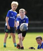 4 August 2021; Jamie Duggan, age 11, in action during the Bank of Ireland Leinster Rugby Summer Camp at Coolmine RFC in Dublin. Photo by Matt Browne/Sportsfile