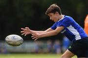 4 August 2021; Darragh Keogh, age 12, in action during the Bank of Ireland Leinster Rugby Summer Camp at Coolmine RFC in Dublin. Photo by Matt Browne/Sportsfile