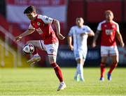 16 July 2021; Alfie Lewis of St Patrick's Athletic during the SSE Airtricity League Premier Division match between St Patrick's Athletic and Drogheda United at Richmond Park in Dublin.  Photo by Piaras Ó Mídheach/Sportsfile