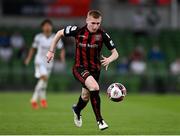 3 August 2021; Ross Tierney of Bohemians during the UEFA Europa Conference League third qualifying round first leg match between Bohemians and PAOK at Aviva Stadium in Dublin. Photo by Harry Murphy/Sportsfile