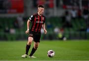 3 August 2021; Andy Lyons of Bohemians during the UEFA Europa Conference League third qualifying round first leg match between Bohemians and PAOK at Aviva Stadium in Dublin. Photo by Harry Murphy/Sportsfile