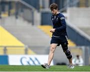 1 August 2021; Injured Kildare footballer Kevin Feely walks his way across the pitch at half-time during the Leinster GAA Football Senior Championship Final match between Dublin and Kildare at Croke Park in Dublin. Photo by Piaras Ó Mídheach/Sportsfile