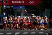 5 August 2021; A general view of the men's 20 kilometre walk final at Sapporo Odori Park on day 13 during the 2020 Tokyo Summer Olympic Games in Sapporo, Japan. Photo by Ramsey Cardy/Sportsfile