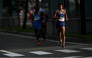 5 August 2021; Jose Ortiz of Guatemala in action during the men's 20 kilometre walk final at Sapporo Odori Park on day 13 during the 2020 Tokyo Summer Olympic Games in Sapporo, Japan. Photo by Ramsey Cardy/Sportsfile