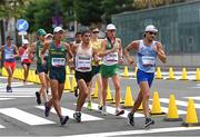 5 August 2021; David Kenny of Ireland, second right, in action during the men's 20 kilometre walk final at Sapporo Odori Park on day 13 during the 2020 Tokyo Summer Olympic Games in Sapporo, Japan. Photo by Ramsey Cardy/Sportsfile