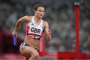 5 August 2021; Zoey Clark of Great Britain in action during round one of the women's 4 x 400 metre relay at the Olympic Stadium on day 13 during the 2020 Tokyo Summer Olympic Games in Tokyo, Japan. Photo by Stephen McCarthy/Sportsfile