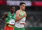 5 August 2021; Andrew Coscoran of Ireland in action during the semi-final of the men's 1500 metres at the Olympic Stadium on day 13 during the 2020 Tokyo Summer Olympic Games in Tokyo, Japan. Photo by Stephen McCarthy/Sportsfile