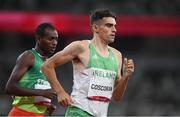 5 August 2021; Andrew Coscoran of Ireland in action during the semi-final of the men's 1500 metres at the Olympic Stadium on day 13 during the 2020 Tokyo Summer Olympic Games in Tokyo, Japan. Photo by Stephen McCarthy/Sportsfile