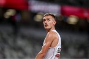5 August 2021; Michal Rozmys of Poland following the semi-final of the men's 1500 metres at the Olympic Stadium on day 13 during the 2020 Tokyo Summer Olympic Games in Tokyo, Japan. Photo by Stephen McCarthy/Sportsfile
