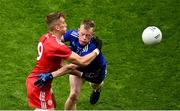 31 July 2021; Conn Kilpatrick of Tyrone in action against Ryan McAnespie of Monaghan during the Ulster GAA Football Senior Championship Final match between Monaghan and Tyrone at Croke Park in Dublin. Photo by Sam Barnes/Sportsfile