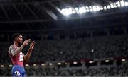 5 August 2021; Michael Cherry of USA before the final of the men's 400 metres at the Olympic Stadium on day 13 during the 2020 Tokyo Summer Olympic Games in Tokyo, Japan. Photo by Stephen McCarthy/Sportsfile