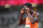 5 August 2021; Liemarvin Bonevacia of Netherlands before the final of the men's 400 metres at the Olympic Stadium on day 13 during the 2020 Tokyo Summer Olympic Games in Tokyo, Japan. Photo by Stephen McCarthy/Sportsfile