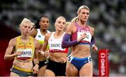 5 August 2021; Annie Kunz of USA in action during the 800 metres of the women's heptathlon at the Olympic Stadium on day 13 during the 2020 Tokyo Summer Olympic Games in Tokyo, Japan. Photo by Stephen McCarthy/Sportsfile