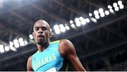 5 August 2021; Steven Gardiner of Bahamas reacts after winning the gold medal in the men's 400 metres final at the Olympic Stadium on day 13 during the 2020 Tokyo Summer Olympic Games in Tokyo, Japan. Photo by Stephen McCarthy/Sportsfile