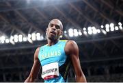 5 August 2021; Steven Gardiner of Bahamas reacts after winning the gold medal in the men's 400 metres final at the Olympic Stadium on day 13 during the 2020 Tokyo Summer Olympic Games in Tokyo, Japan. Photo by Stephen McCarthy/Sportsfile