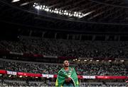 5 August 2021; Felipe dos Santos of Brazil reacts after competing in the men's decathlon at the Olympic Stadium on day 13 during the 2020 Tokyo Summer Olympic Games in Tokyo, Japan. Photo by Stephen McCarthy/Sportsfile