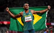 5 August 2021; Felipe dos Santos of Brazil reacts after competing in the men's decathlon at the Olympic Stadium on day 13 during the 2020 Tokyo Summer Olympic Games in Tokyo, Japan. Photo by Stephen McCarthy/Sportsfile