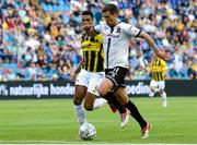 5 August 2021; Patrick McEleney of Dundalk in action against Danilho Doekhi of Vitesse during the UEFA Europa Conference League third qualifying round first leg match between Vitesse and Dundalk at GelreDome in Arnhem, Netherlands. Photo by Rene Nijhuis/Sportsfile