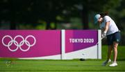 6 August 2021; Leona Maguire of Ireland plays from the third tee box during round three of the women's individual stroke play at the Kasumigaseki Country Club during the 2020 Tokyo Summer Olympic Games in Kawagoe, Saitama, Japan. Photo by Brendan Moran/Sportsfile