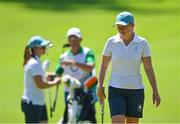 6 August 2021; Stephanie Meadow, right, and Leona Maguire of Ireland on the 6th green during round three of the women's individual stroke play at the Kasumigaseki Country Club during the 2020 Tokyo Summer Olympic Games in Kawagoe, Saitama, Japan. Photo by Brendan Moran/Sportsfile