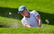 6 August 2021; Stephanie Meadow of Ireland chips out of a bunker on the second green during round three of the women's individual stroke play at the Kasumigaseki Country Club during the 2020 Tokyo Summer Olympic Games in Kawagoe, Saitama, Japan. Photo by Brendan Moran/Sportsfile