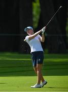 6 August 2021; Stephanie Meadow of Ireland plays a shot from the second fairway during round three of the women's individual stroke play at the Kasumigaseki Country Club during the 2020 Tokyo Summer Olympic Games in Kawagoe, Saitama, Japan. Photo by Brendan Moran/Sportsfile