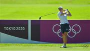 6 August 2021; Stephanie Meadow of Ireland watches her drive from the sixth tee during round three of the women's individual stroke play at the Kasumigaseki Country Club during the 2020 Tokyo Summer Olympic Games in Kawagoe, Saitama, Japan. Photo by Brendan Moran/Sportsfile