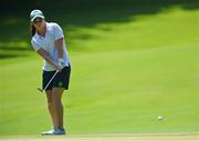 6 August 2021; Leona Maguire of Ireland chips onto the sixth green during round three of the women's individual stroke play at the Kasumigaseki Country Club during the 2020 Tokyo Summer Olympic Games in Kawagoe, Saitama, Japan. Photo by Brendan Moran/Sportsfile